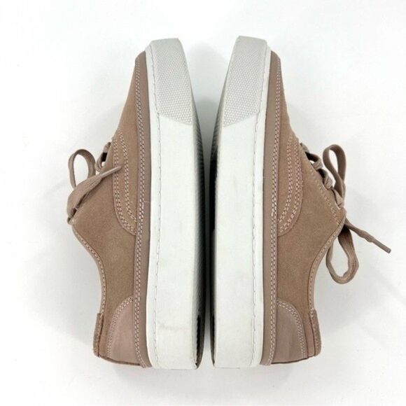 NEW AllSaints Bella Suede Low Top Sneakers Dirty Pink Size 8/38 NEW - Picture 11 of 15